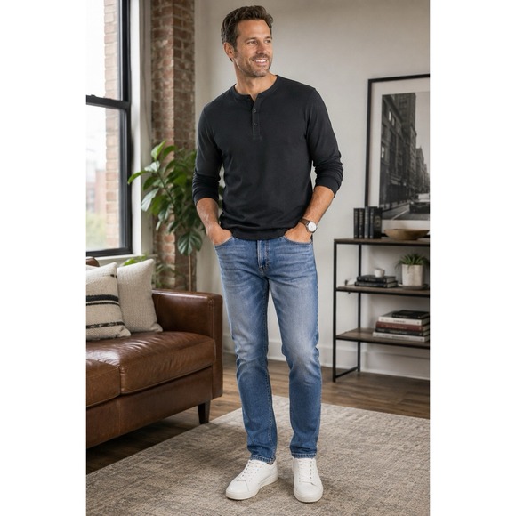Frame Denim Other - FRAME L'Homme Skinny Men's Jeans Size 36 Blue Wash Stretch Slim Denim
